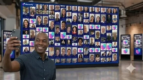 Conferência com exibição em tela